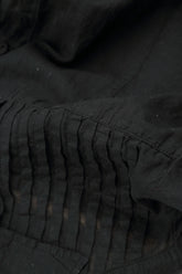 Longer Back Black Cotton Shirt 6