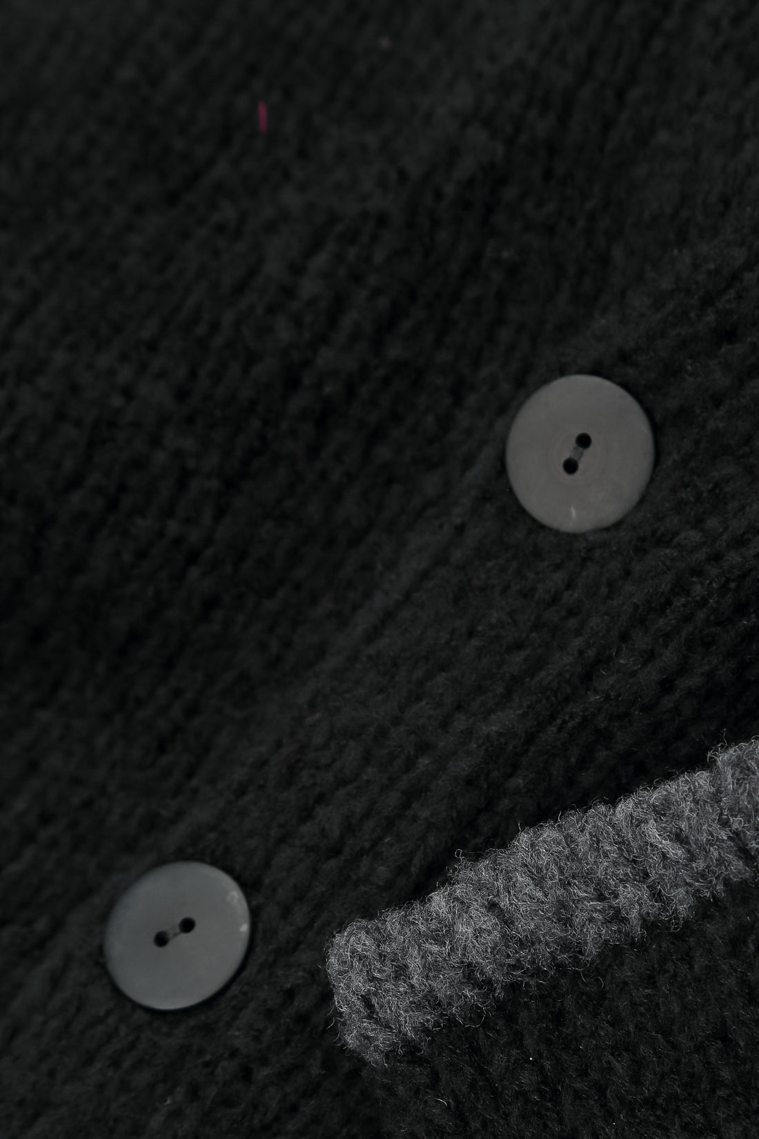 Longer Back Black Wool Cardigan 5