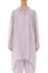 Longer Back Lilac Silk Cotton Shirt 1