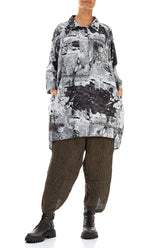 Longer Back Alabaster Silk Cotton Shirt 4
