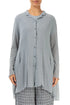 Longer Back Silver Grey Mesh Soft Cotton Jacket 1