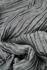Longer Sides Crinkled Silver Silk Tunic 5
