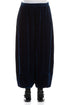 Loose Azure Silk Velvet Trousers 1