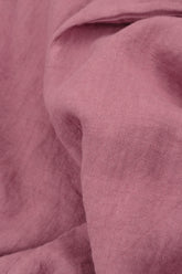 Loose Back Pockets Mauve Taupe Linen Trousers 4
