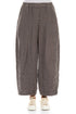 Loose Back Pockets Off-Dye Truffle Linen Trousers 1