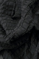 Loose Black Checkered Linen Cotton Jacket 5