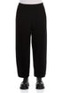 Loose Black Cotton Jersey Trousers 1