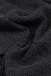 Black Mélange Linen Trousers 4