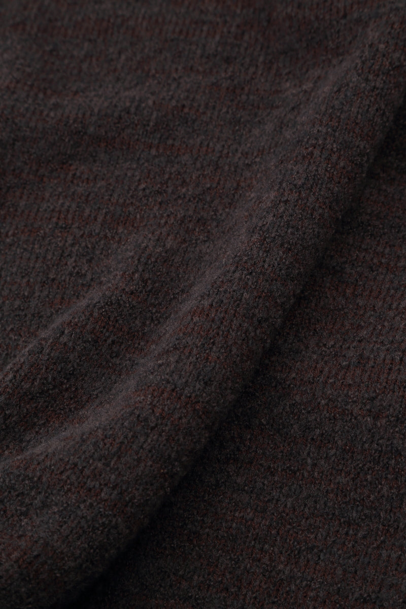 Loose Boxy Chocolate Wool Cardigan 5