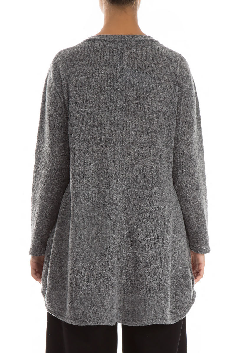 Loose Cosy Grey Wool Sweater 2
