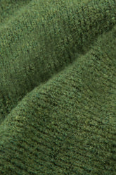 Loose Cosy Dark Sage Wool Sweater 5