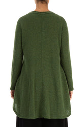 Loose Cosy Dark Sage Wool Sweater 2