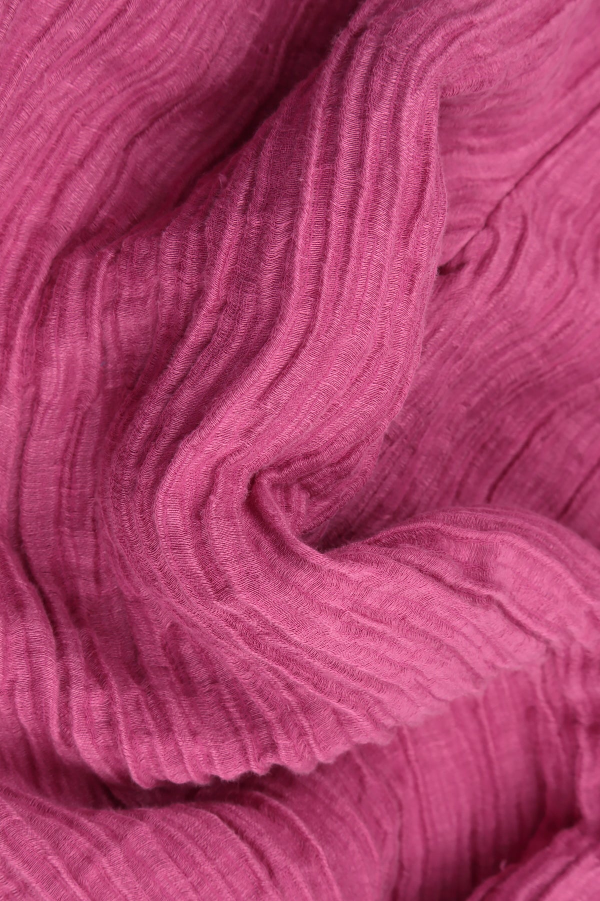 Loose Crinkled Fuchsia Silk Blouse 5