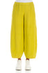 Loose Cyber Lime Linen Trousers 1