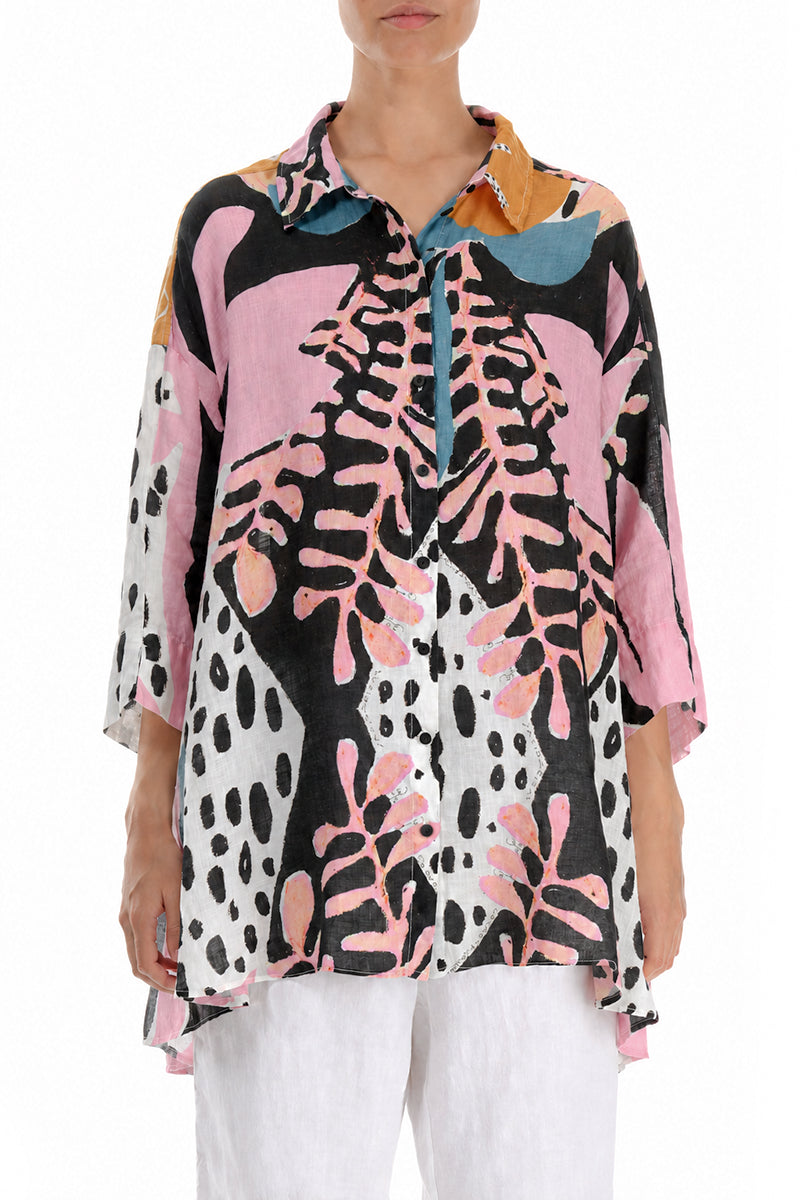 Chemise en lin ample Desert Bloom