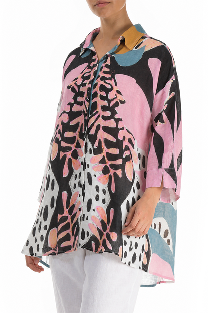 Chemise en lin ample Desert Bloom