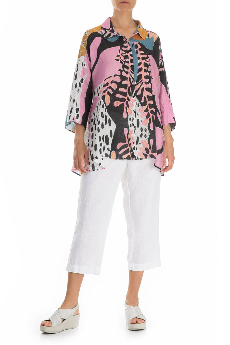 Chemise en lin ample Desert Bloom