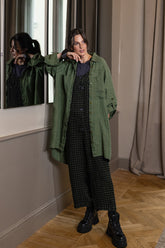 Loose Graphite Cotton Blouse 6