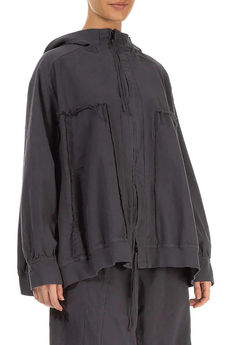 Loose Graphite Cotton Jacket 3