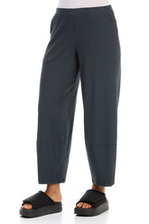 Loose Graphite Cotton Trousers 3