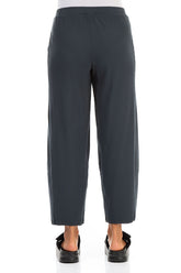 Loose Graphite Cotton Trousers 2