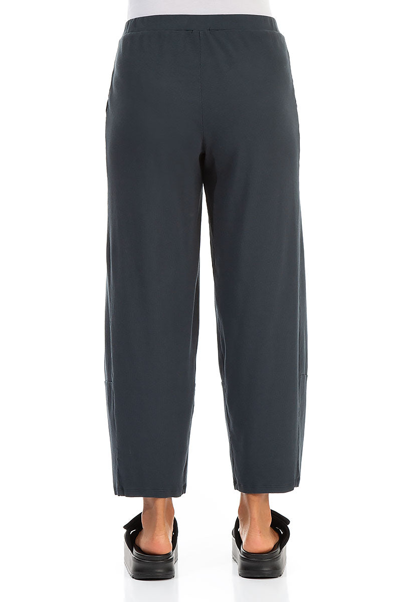 Loose Graphite Cotton Trousers 2