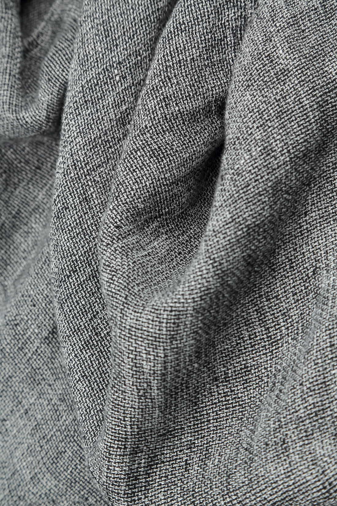Loose Grey Mélange Linen Blouse 5