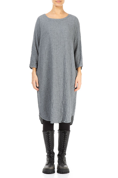 Loose Grey Wool Dress 2
