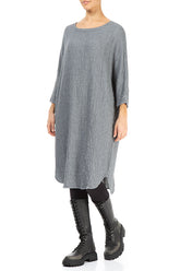 Loose Grey Wool Dress 4
