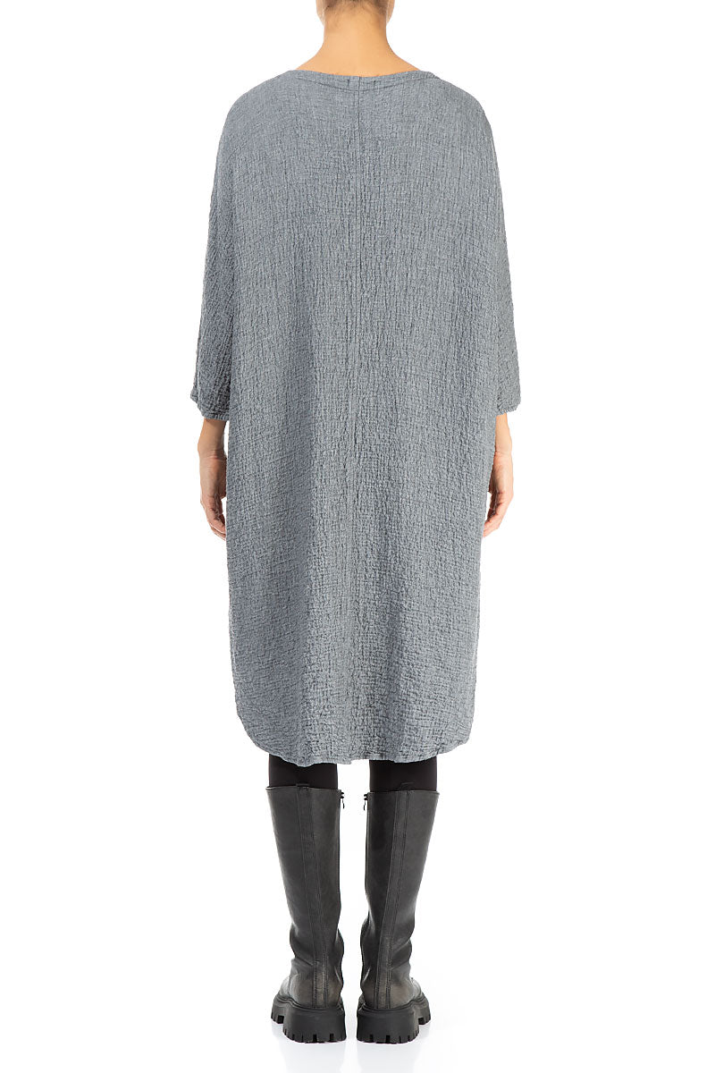 Loose Grey Wool Dress 3