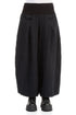 Loose Midnight Blue Mélange Linen Trousers 1