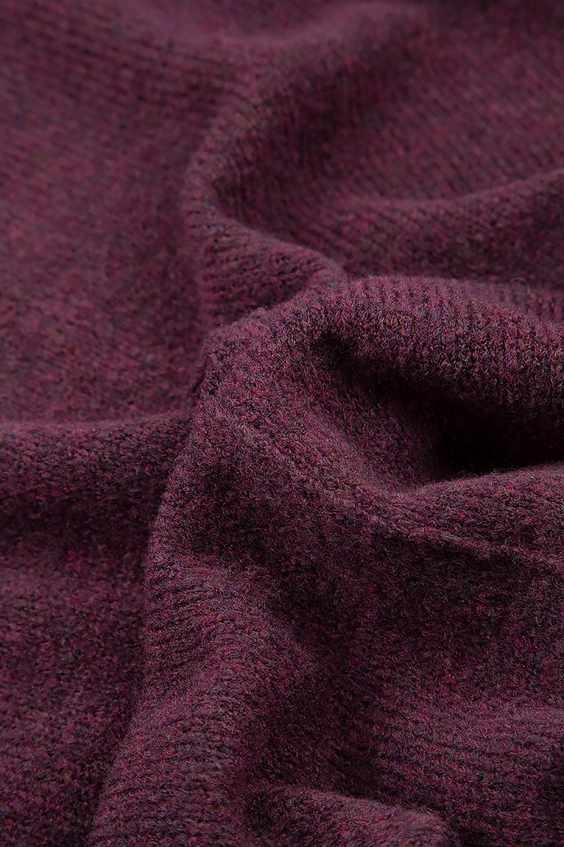 Loose Mulberry Wool Dress 5