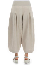 Loose Natural Linen Trousers 2