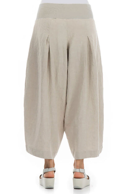 Loose Natural Linen Trousers 2