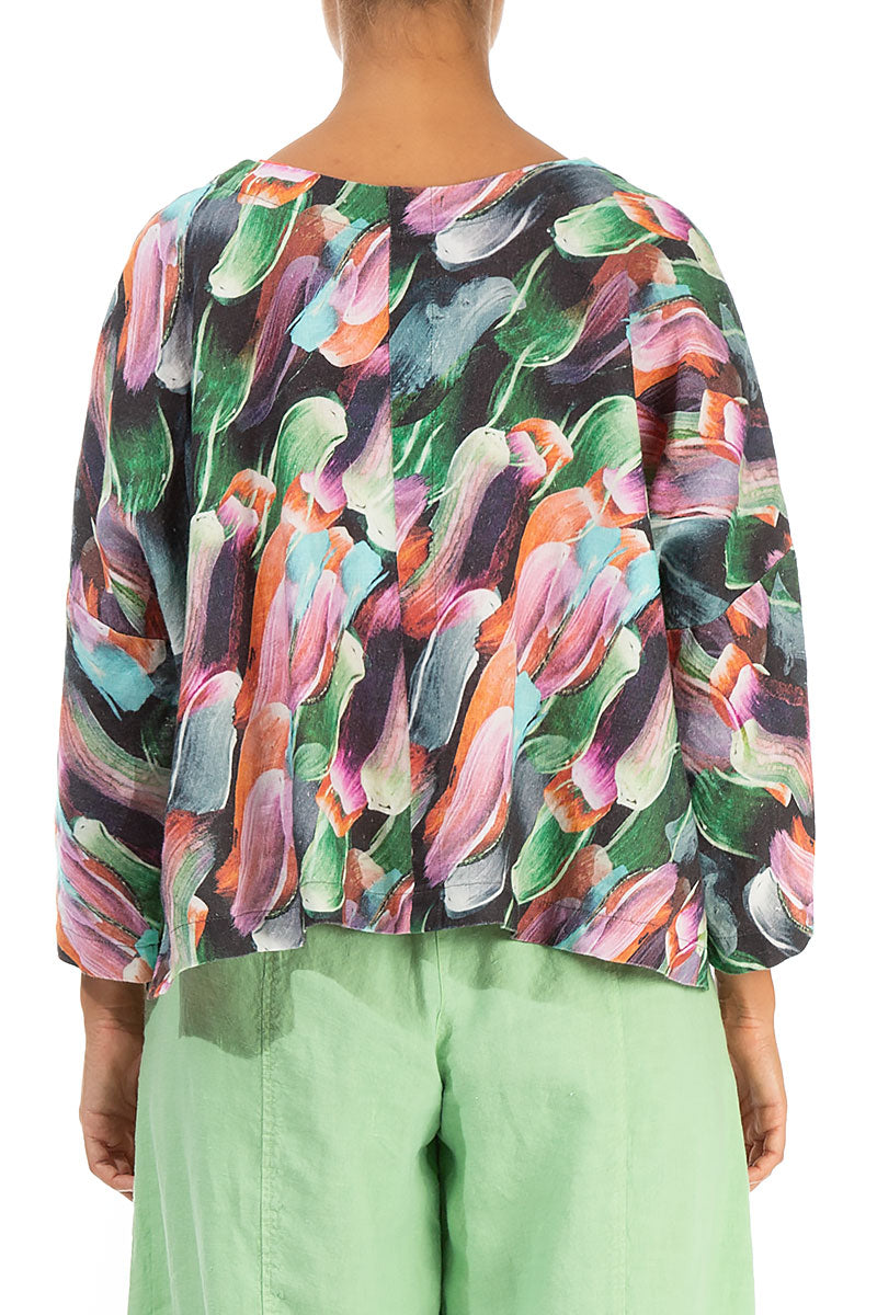 Loose Paint Charm Linen Jacket 2