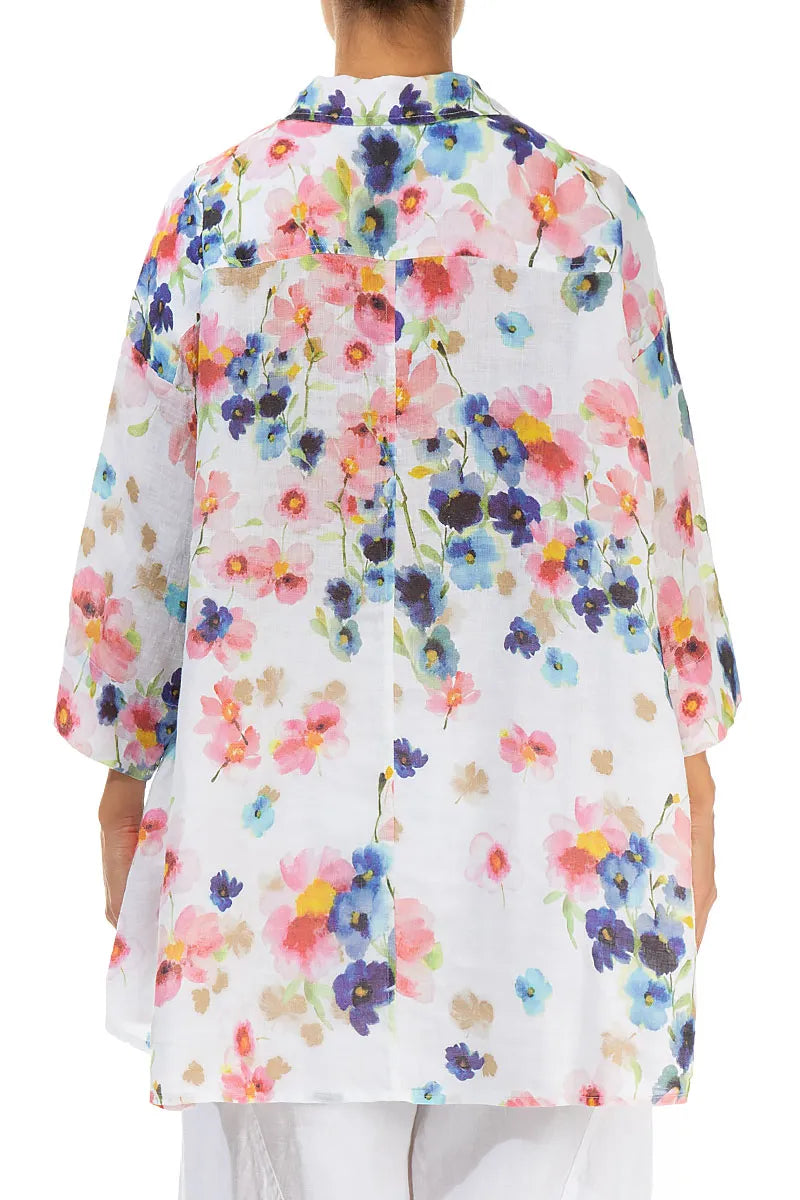 Loose Primrose Linen Shirt 2