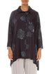 Loose Roses Steel Silk Shirt 1
