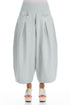 Loose Silver Grey Linen Trousers 1