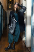 Loose Silver Metallic Grey Wavy Cotton Jacket 1