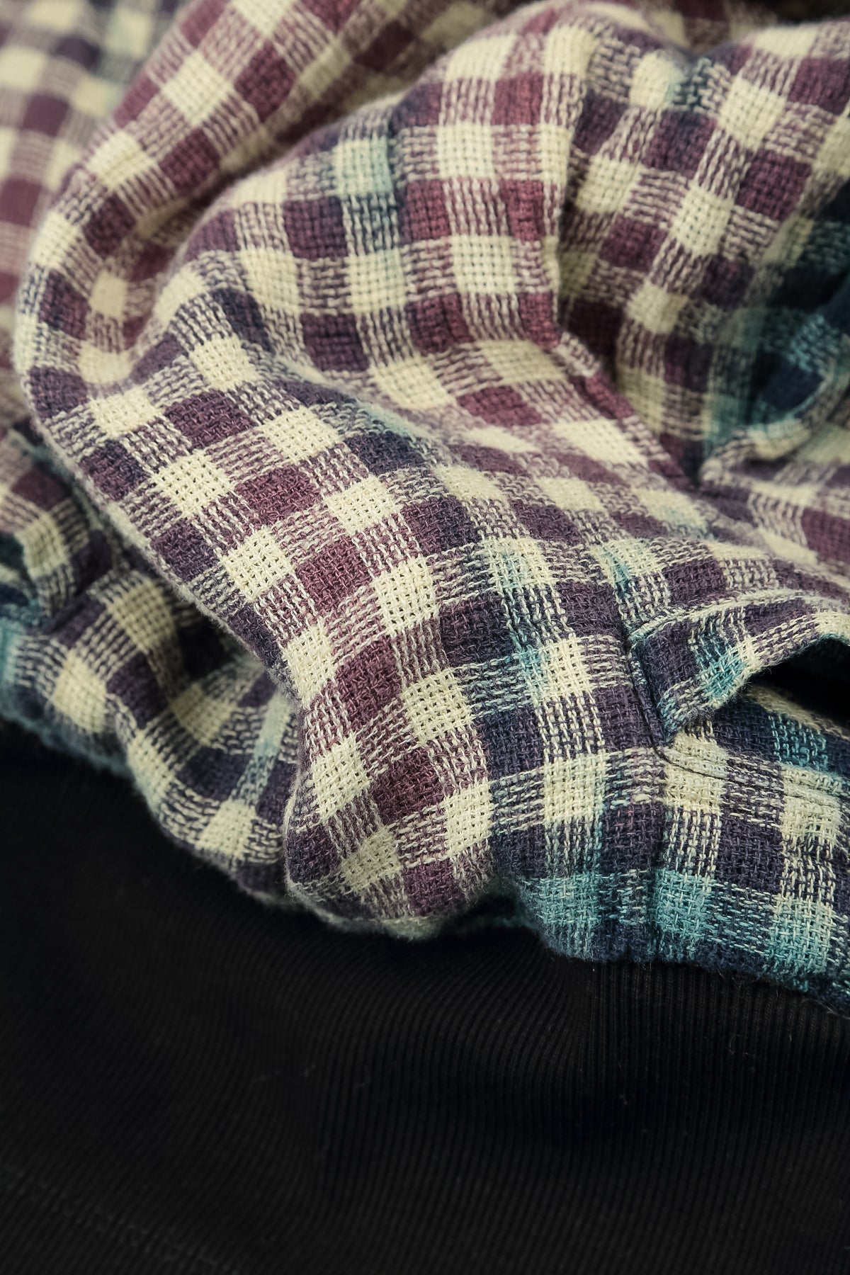 Lässige Leinenhose im Vintage-Karo-Look