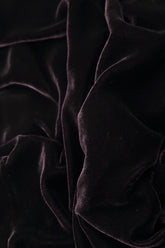 Loose Vintage Violet Silk Velvet Trousers 4