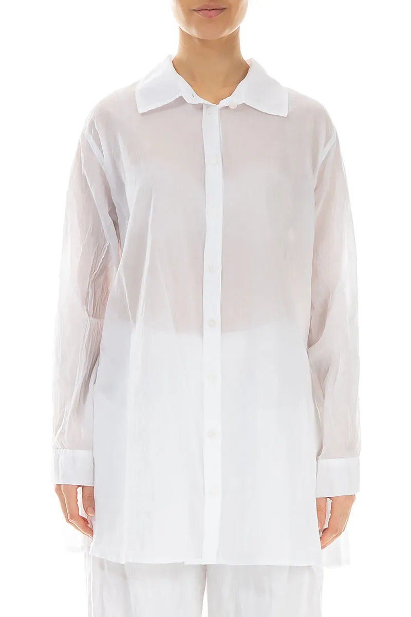 Loose White Cotton Shirt
