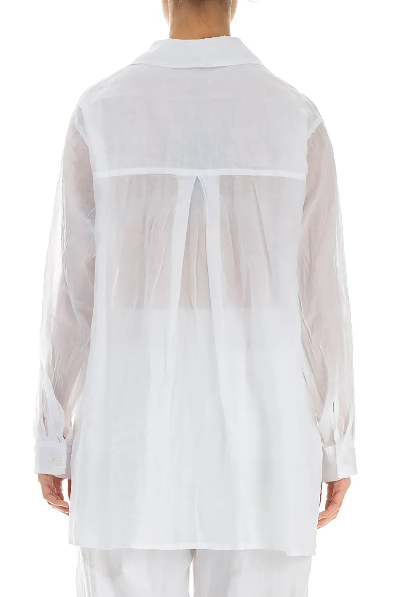 Loose White Cotton Shirt