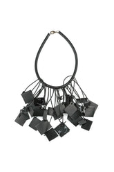 Lottie Black Rubber Necklace 4