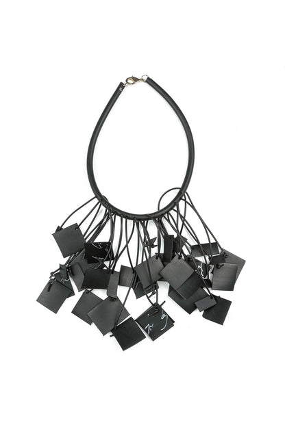 Lottie Black Rubber Necklace 4