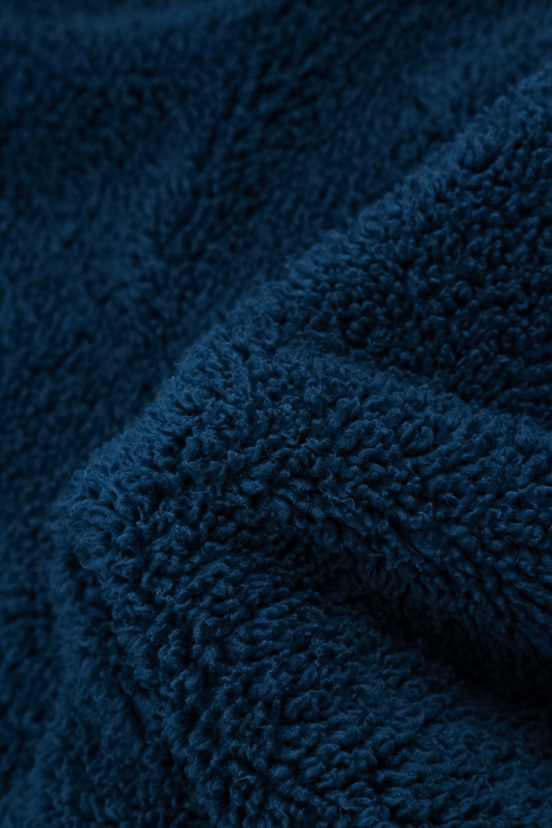 Königsblaue Teddy-Baumwollweste