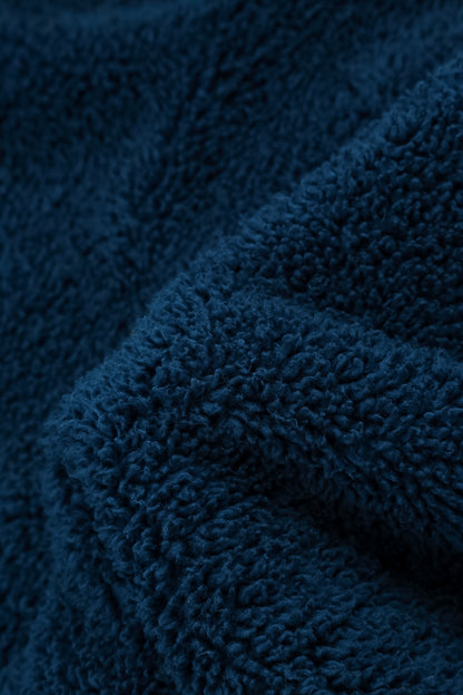 Königsblaue Teddy-Baumwollweste