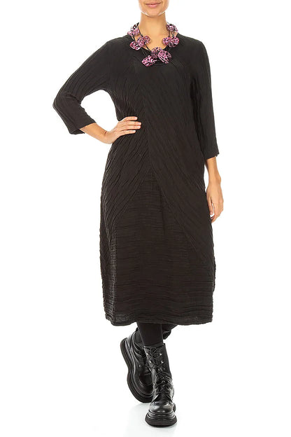 Mauve Taupe Lotus Root Necklace 3