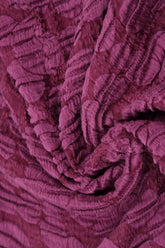 Magenta Circle Silk Linen Scarf 4