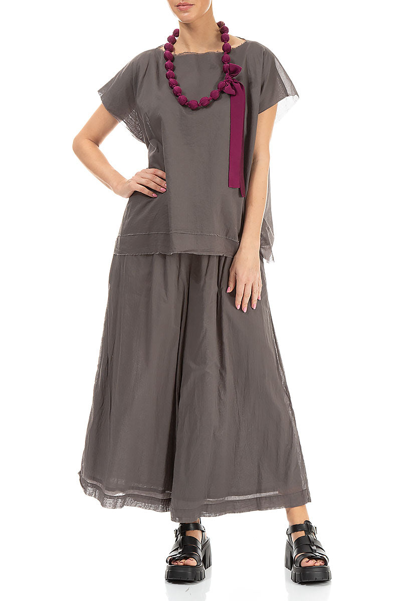 Magenta Silk Bead Necklace 2